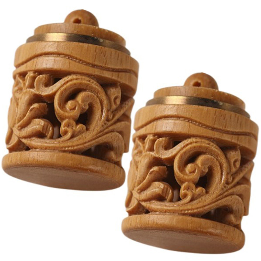 Aroma Bead Sachet - 2 szt. Rzeźbione drewniane koraliki zapachowe,