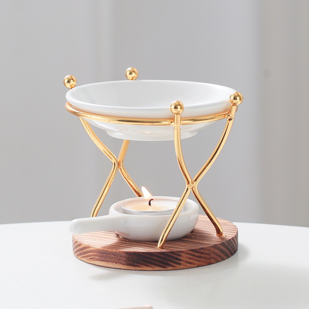 Wax Melt Burner - Praktyczna Drewniana Podstawa Kuchenka do Aromaterapii